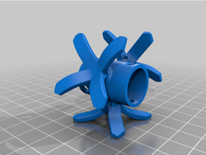 fusée récupération drone crochet 3d print model - Mito3D