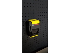 bosch bc660 chargeur batterie pegboard montage 18v bc 660 peg 3d print model - Mito3D