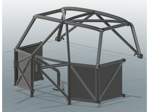 kyosho rampage cabina gabbia v3 bburago controllo remoto roll cage 3d print model - Mito3D