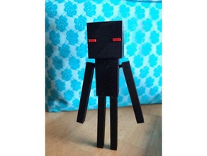 enderman action figure gaming minecraft figures 3d print model - Mito3D
