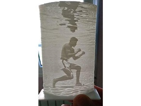 Muhammed ali lithophane boxer dekorasyon fotoğraf 3d print model - Mito3D