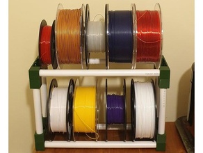 filament Rolle stehen rack reel spool stand storage 3d print model - Mito3D