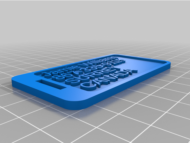 jaimie tag personnalisé 3D print model - Mito3D