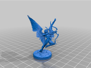 erinyes devil dnd miniature fury pathfinder mini 3d print model - Mito3D