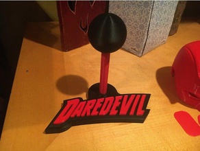 daredevil helmet display base cowl logo marvel modular prop stand 3d print model - Mito3D