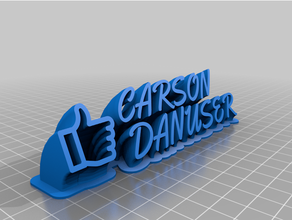 carson customized 3d print model - Mito3D