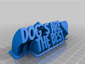 Hunde kundengebundene 3d print model - Mito3D