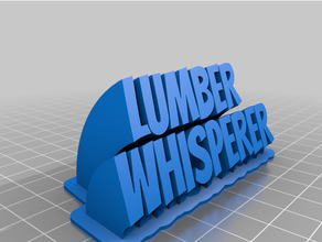 madeira serrada whisperer personalizado 3d print model - Mito3D