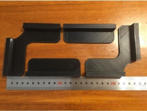 wide nano tank rim brackets 3d print model - Mito3D