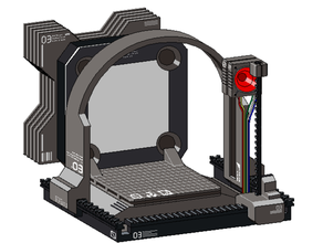 futuristische lasercutter 3d Drucker laser cutter Modell prop schade 3d print model - Mito3D