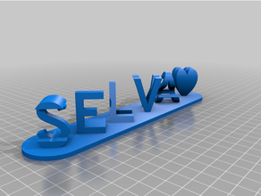 selva wite craft customized 3d print model - Mito3D