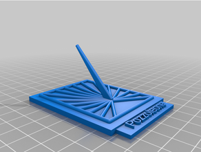 customized square sunclock - northern hemisphere 3d print model - Mito3D