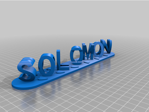 solomon customized 3d print model - Mito3D