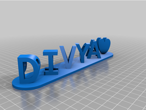 diva med red key customized 3d print model - Mito3D