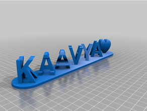 kaavya med tecla roja personalizado 3d print model - Mito3D