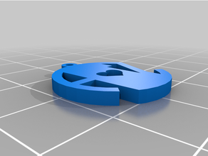 personalizado monograma colgante 3d print model - Mito3D