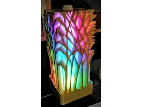 parçaları orman lambası yeniden boyutlandırılabilir alex gyver lamba led ws2812 3d print model - Mito3D