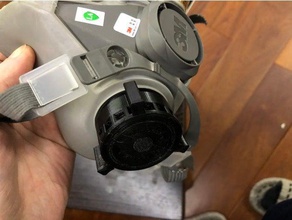 3m gas Maske ersetzen filter Baumwolle 3d print model - Mito3D