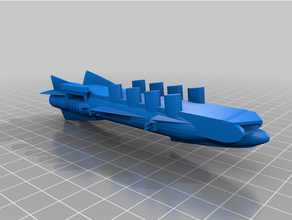 aethernaught Japon uçak gemisi zeplin oyun steampunk masa üstü oyunlar wargame 3d print model - Mito3D