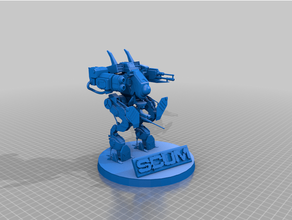 sécurité mech l'écume jeu devolver digital gamepires mecha robot sentry vrgremlin 3d print model - Mito3D