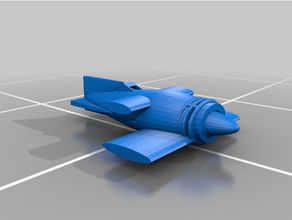 aethernaught - simple airplane models airship gaming steampunk tabletop wargaming 3d print model - Mito3D