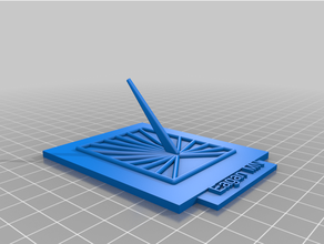 eagan mn square sunclock - northern hemisphere customized 3d print model - Mito3D