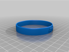 bracelet andy 70 customized 3d print model - Mito3D