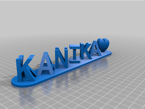 kanika red customized 3d print model - Mito3D