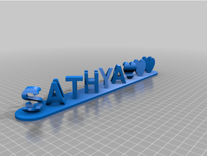 sathya red customized 3d print model - Mito3D