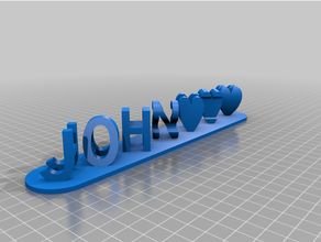 john rojo personalizado 3d print model - Mito3D