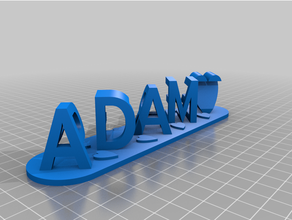 adam personnalisé 3d print model - Mito3D