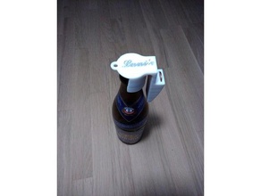 ouvreur bouteille porte flaschen ffner mit halterung bouchon flaschenhalter flaschenoeffner 3d print model - Mito3D