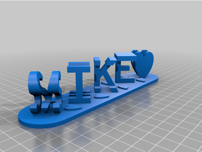 mike customized 3d print model - Mito3D