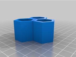 hexagonal container 3d print model - Mito3D