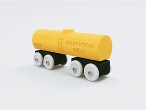 oyuncak tren tank brio ıkea uyumlu araç araba mıknatıs parça ahşap 3d print model - Mito3D