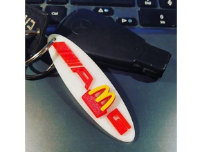 mcdonald's amg portachiavi divertente keychain mcdonalds mercedes 3d print model - Mito3D