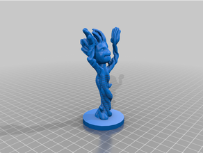 springy dancing groot baby bouncy dashboard 3d print model - Mito3D