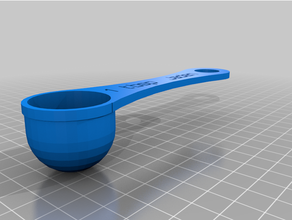 personnalisé cuillère mesure scoop terminé 3d print model - Mito3D