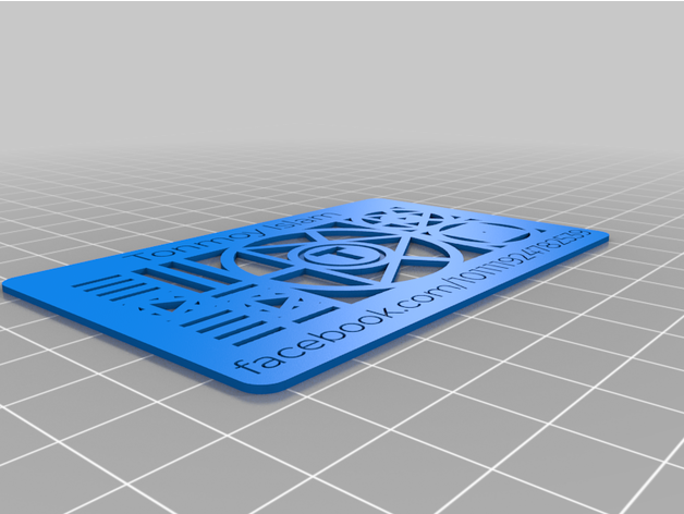 customized thingiverse's custom business card 3D print model - Mito3D