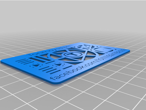 özelleştirilmiş thingiverse özel kartvizit 3d print model - Mito3D