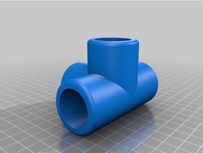 3 4 4way elbow customized 3d print model - Mito3D
