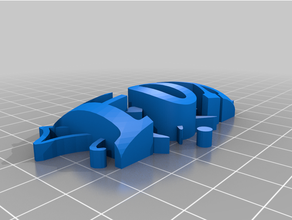 fox Anahtarlık etiketi 3d print model - Mito3D