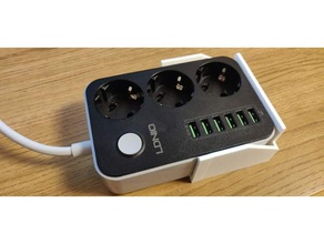 usb charger power holder socket 3d print model - Mito3D