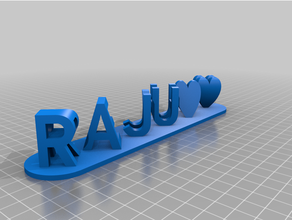 raju rad personalizado 3d print model - Mito3D