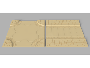 sci-fi road tiles miniwargaming terrain wargame wargaming 3d print model - Mito3D