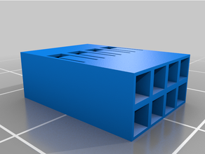 parametrik dupont kabuk 4 sütunlar satırlar özelleştirilmiş 3d print model - Mito3D
