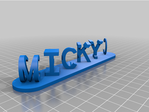 personalizzato dual lettera blocchi illusione customizer misura 3d print model - Mito3D