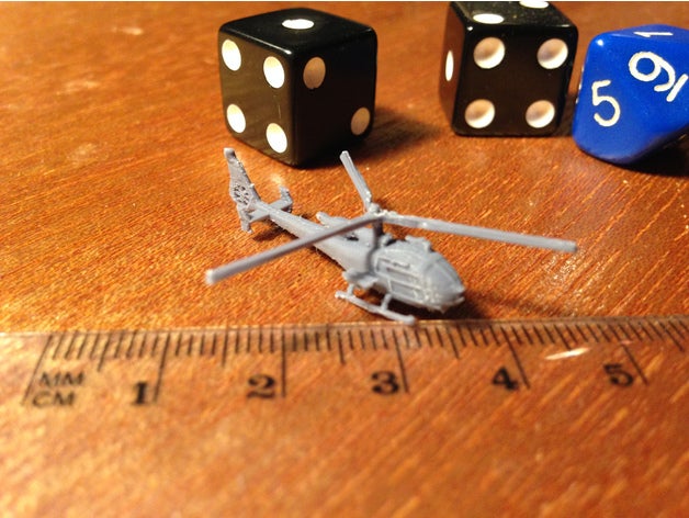 aerospatial gazelle microarmor 3D print model - Mito3D