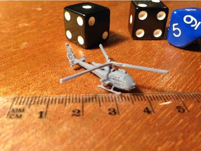 aérospatial gazelle microarmor 3d print model - Mito3D