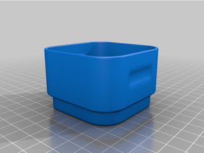 piazza bidoni impilabili dimensioni piccole parti stoccaggio archiviazione scatola 3d print model - Mito3D